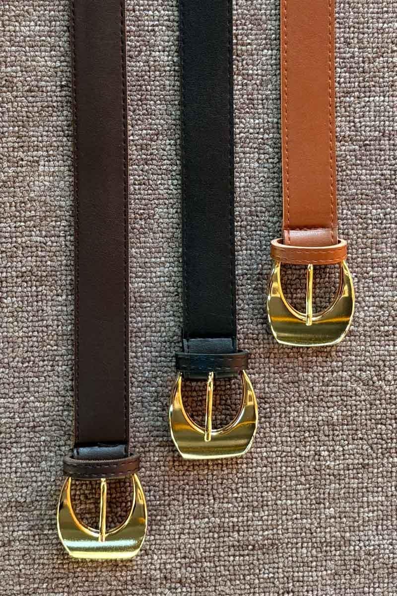 Büyük Tokalı Kemer Acı kahve