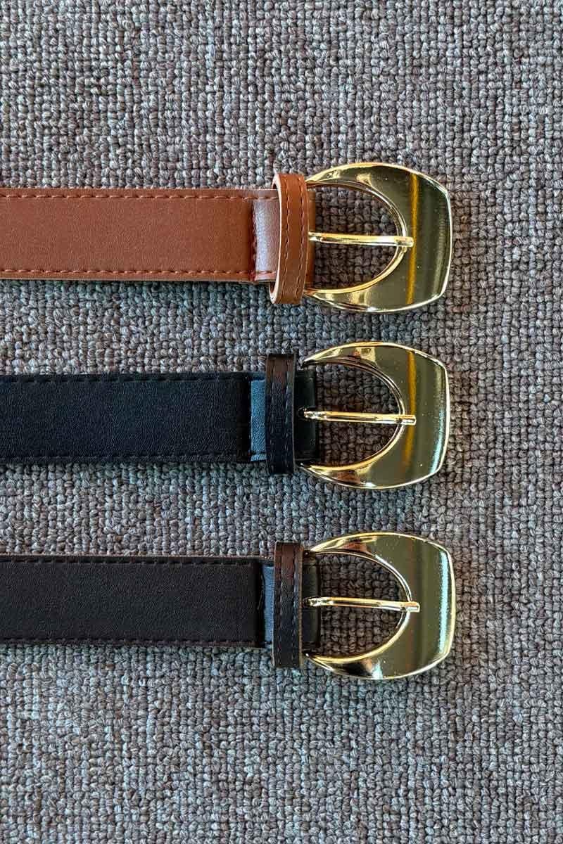 Büyük Tokalı Kemer Siyah