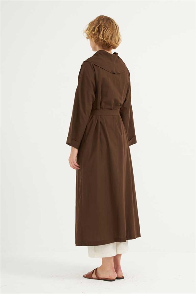 Çift Düğmeli Pamuk Kaftan