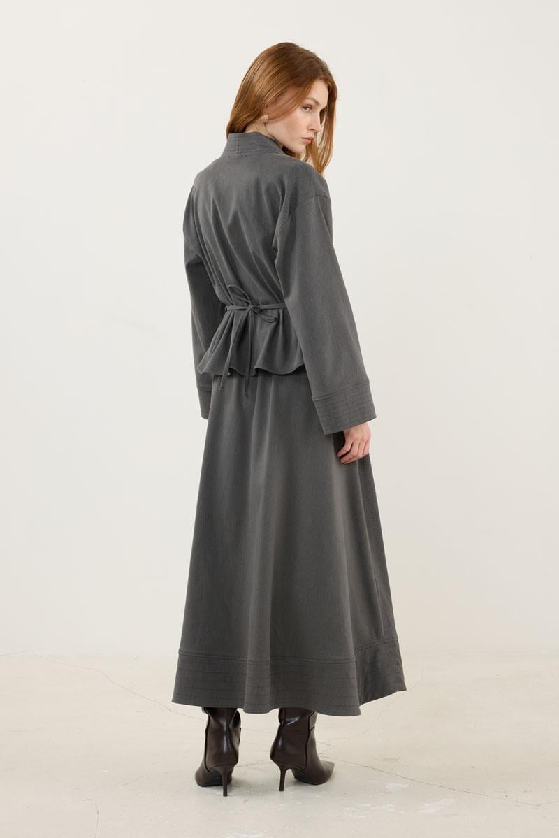 Dikiş Detaylı Ceket Antrasit