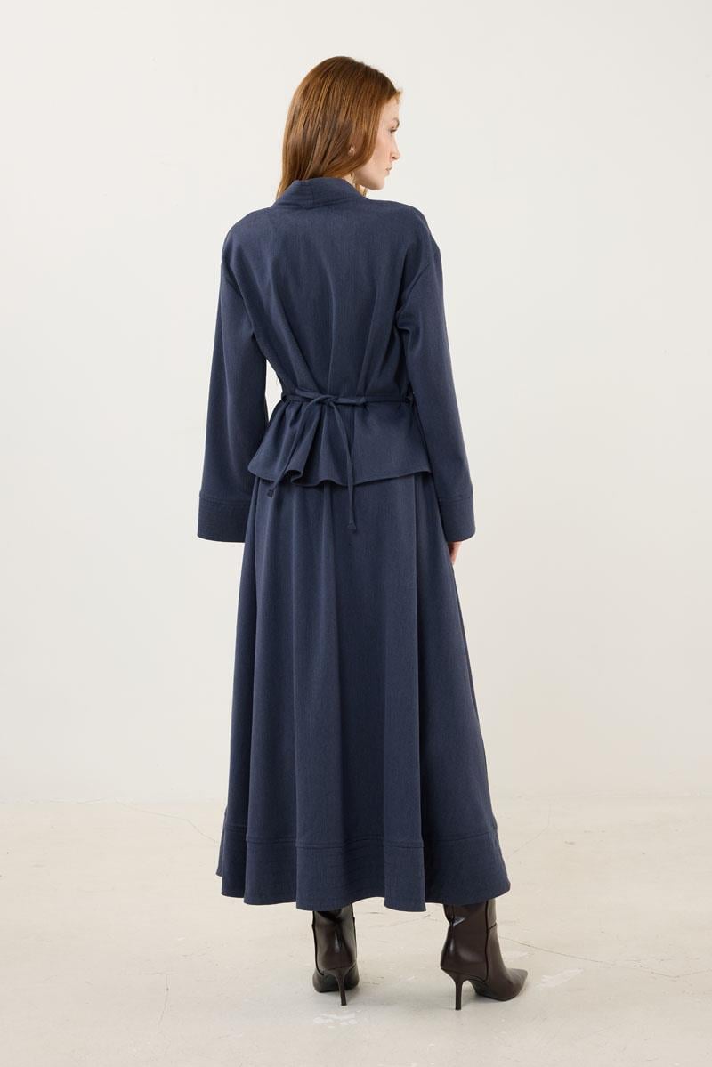 Dikiş Detaylı Ceket Lacivert