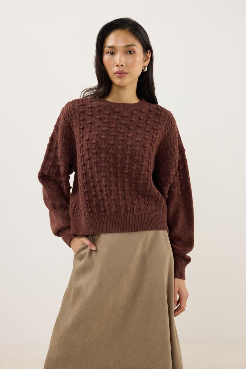 Düğüm Detaylı Kazak Tarçın