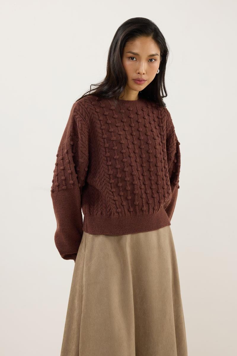 Düğüm Detaylı Kazak Tarçın