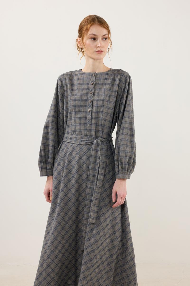 Ekoseli Elbise Vizon