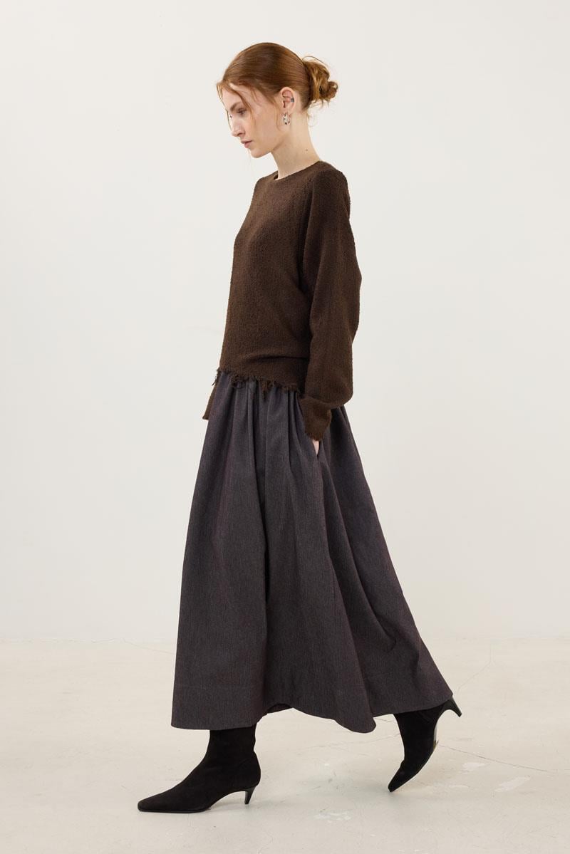 Eteği Kot Elbise Acı kahve