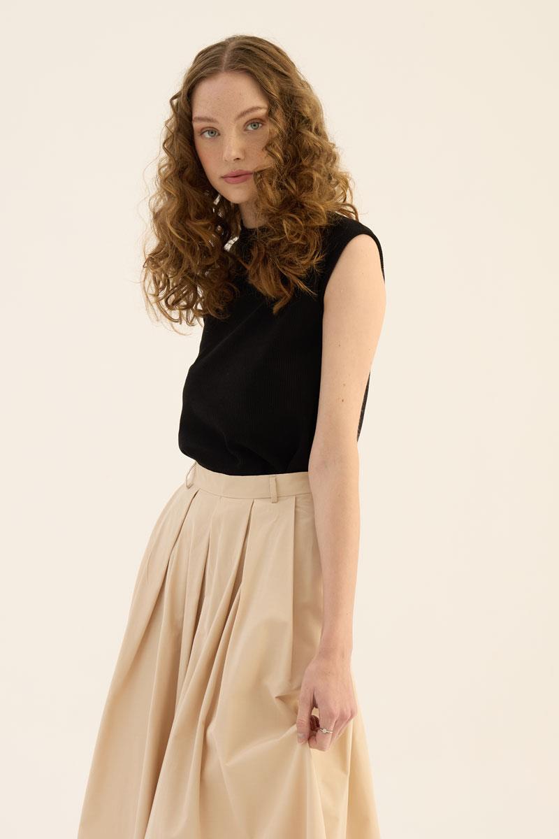 Geniş Pileli Etek