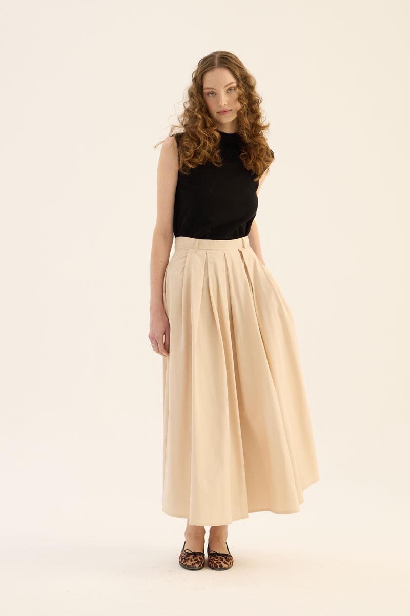 Geniş Pileli Etek