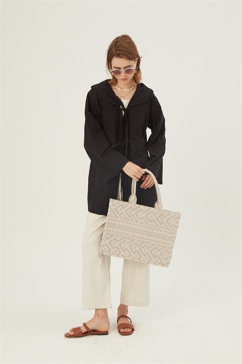 Kapüşonlu Kısa Ceket