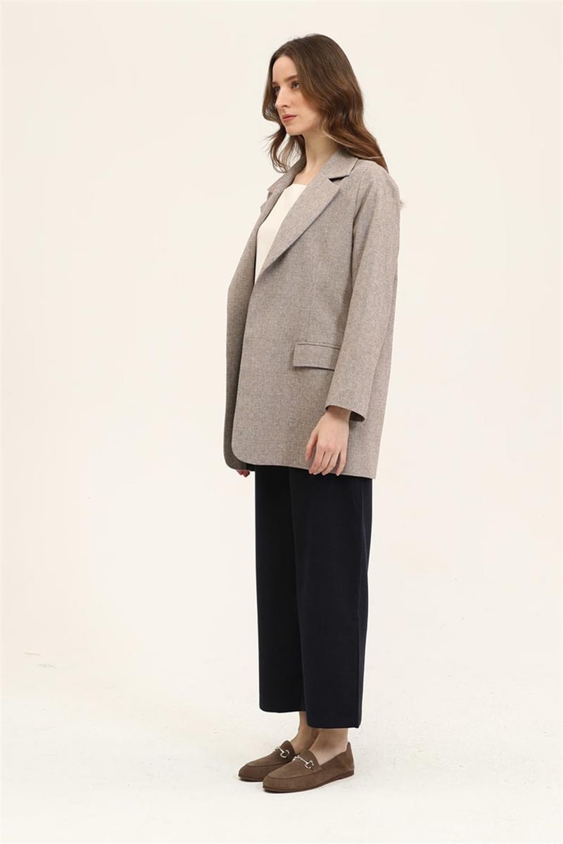 Kemeri Düğmeli Blazer