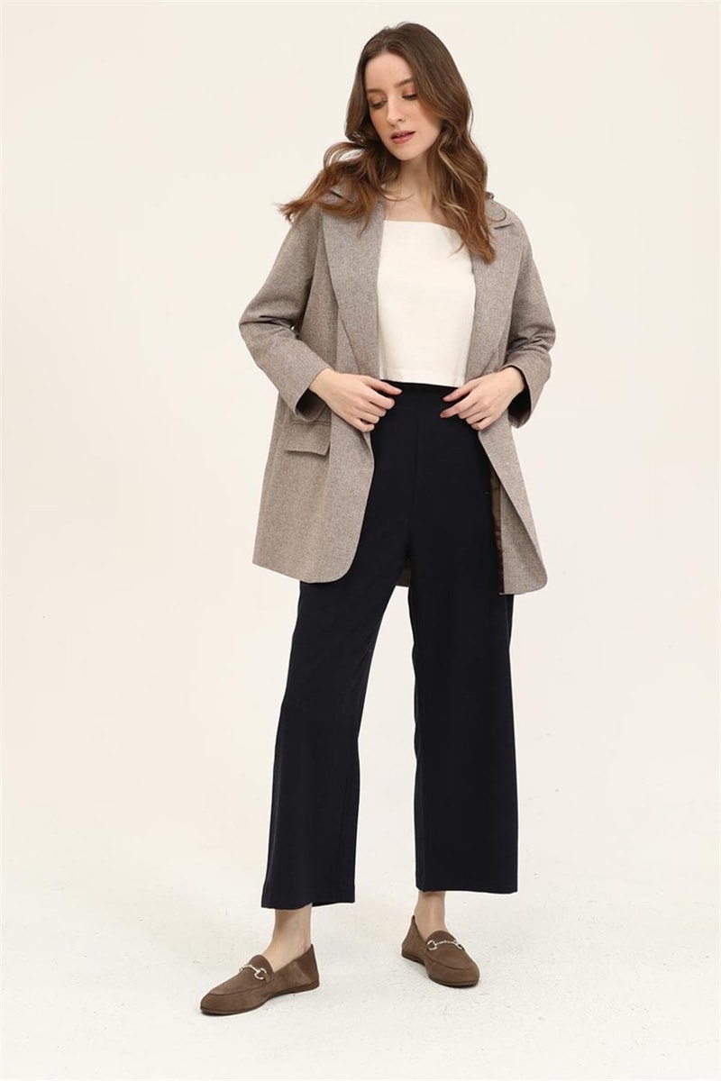 Kemeri Düğmeli Blazer