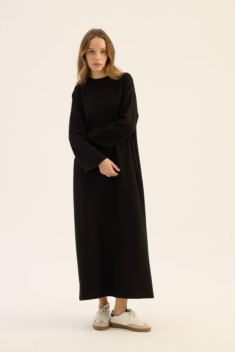 Kemerli Sweatshirt Elbise