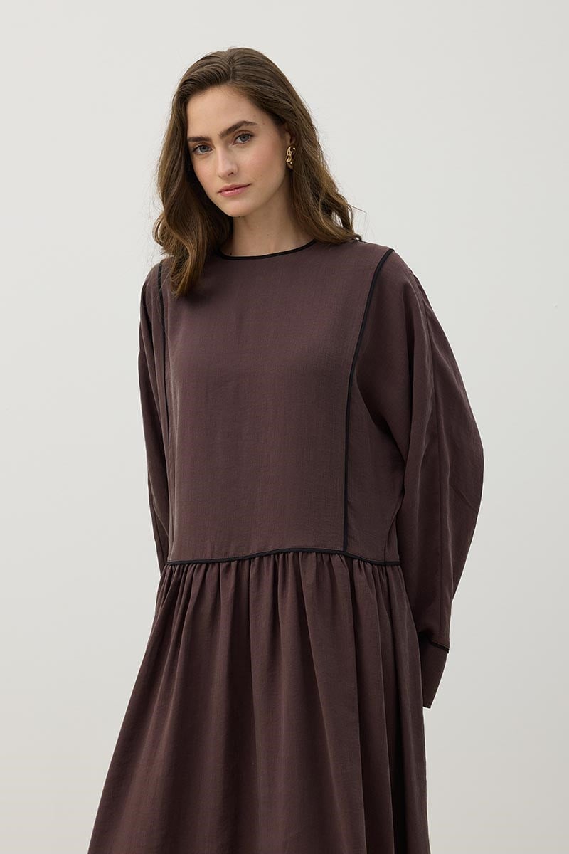 Kimono Kol Elbise Mürdüm