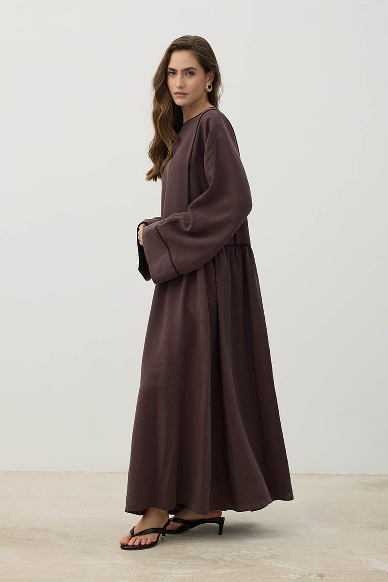 Kimono Kol Elbise Mürdüm