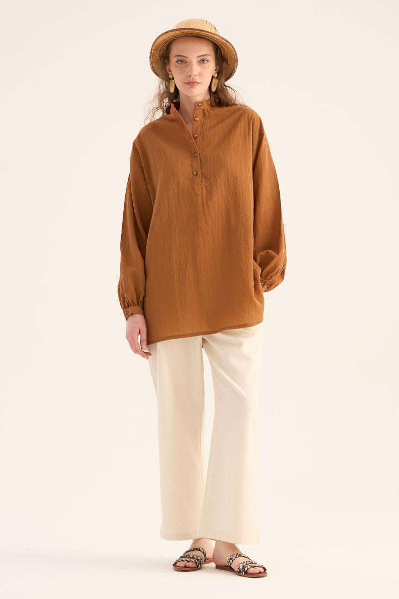 Kırışık Dokulu Bluz