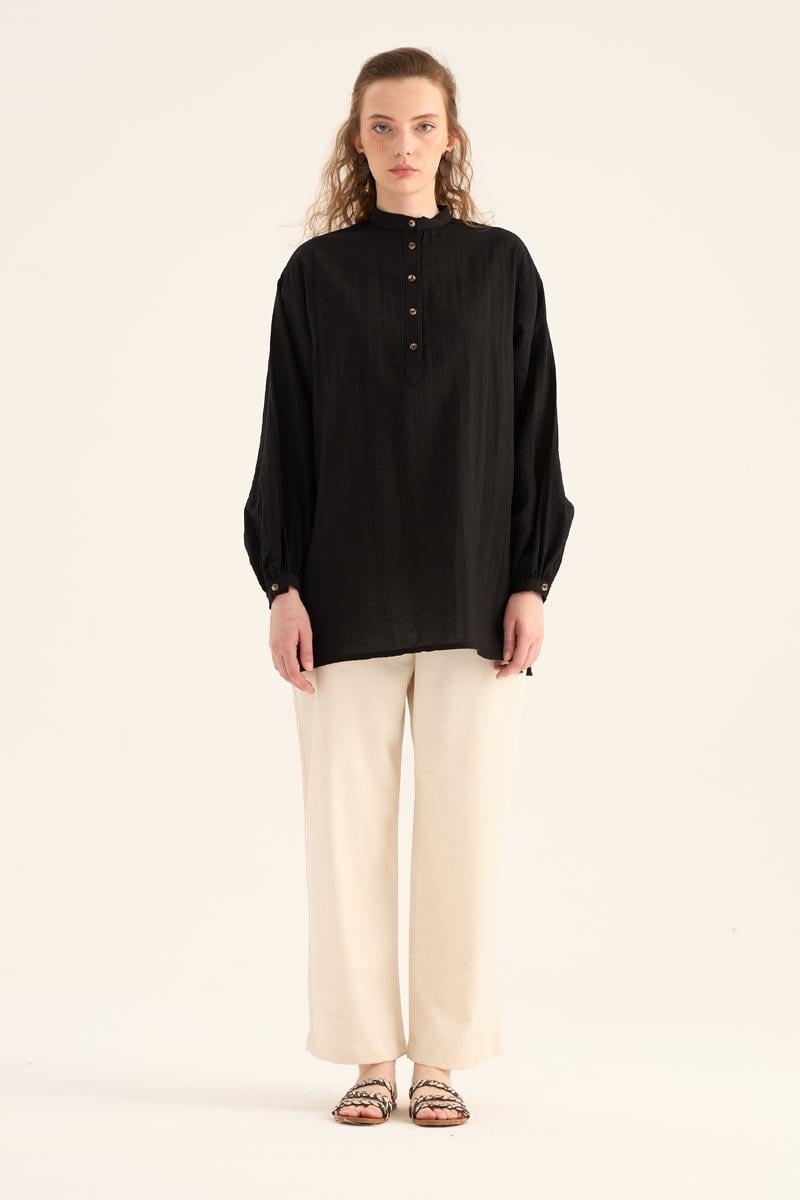 Kırışık Dokulu Bluz