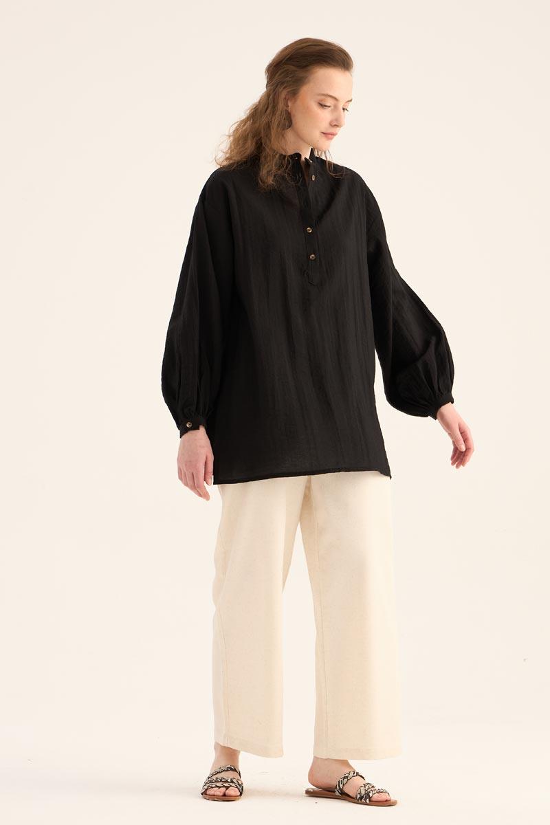 Kırışık Dokulu Bluz