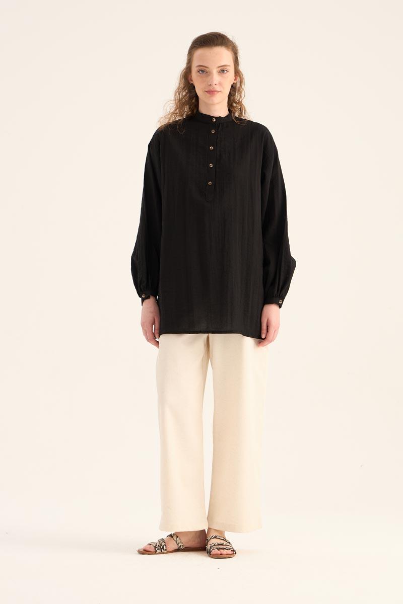 Kırışık Dokulu Bluz