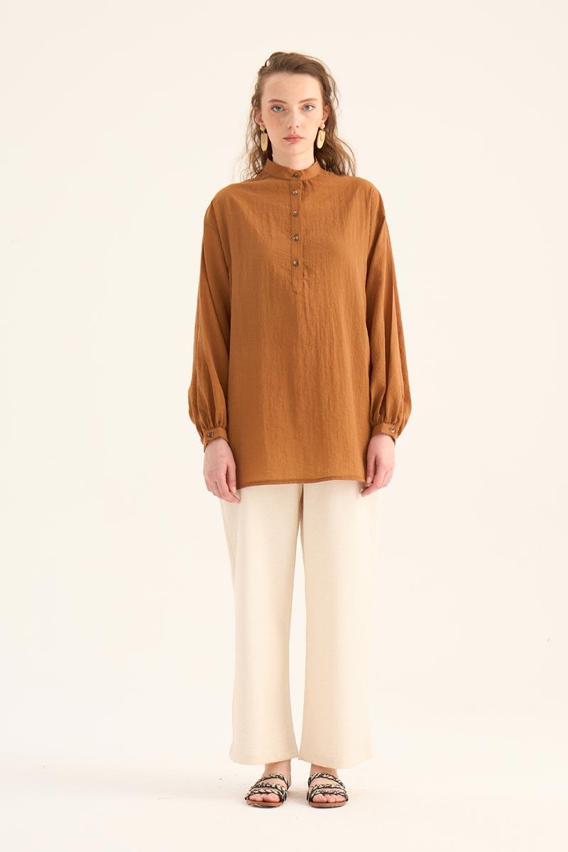 Kırışık Dokulu Bluz