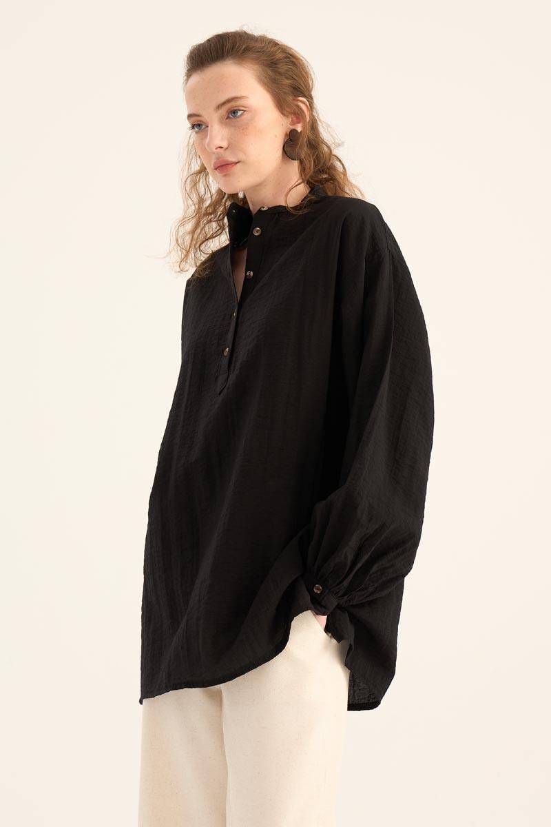 Kırışık Dokulu Bluz