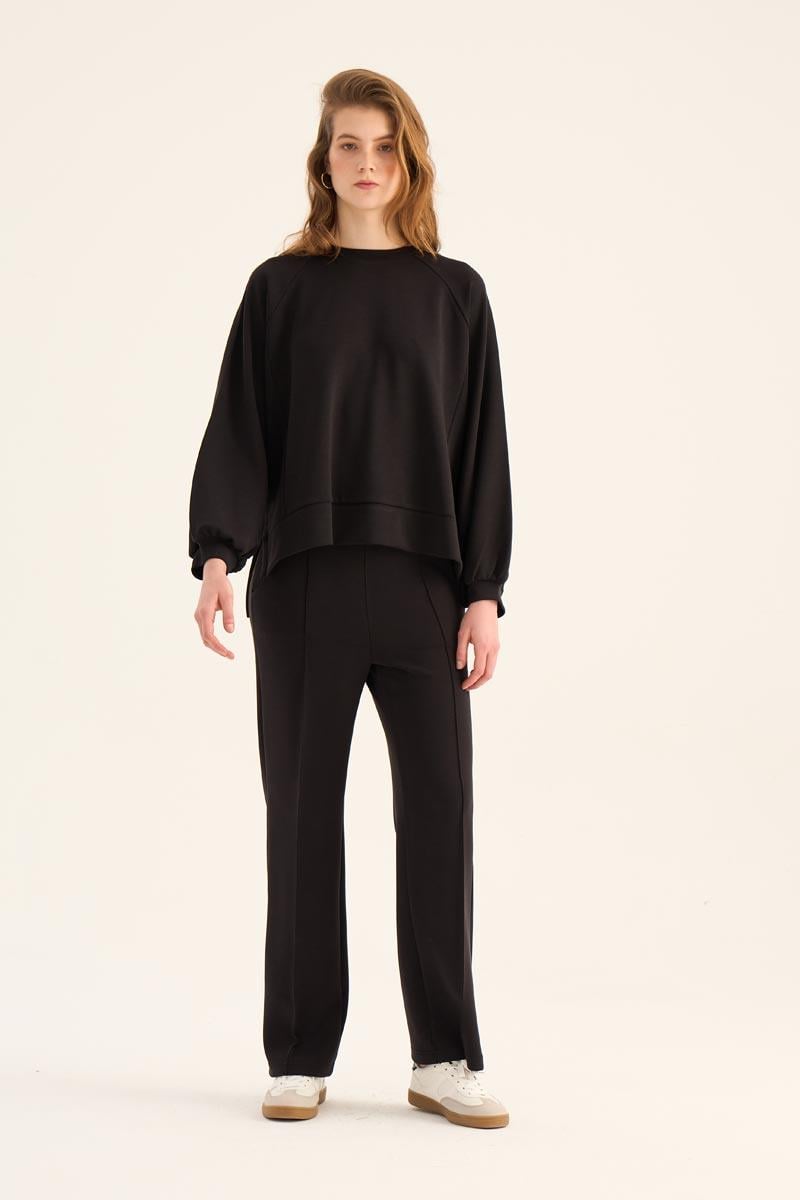 Kısa Modal Sweatshirt