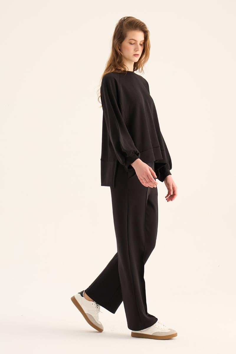 Kısa Modal Sweatshirt