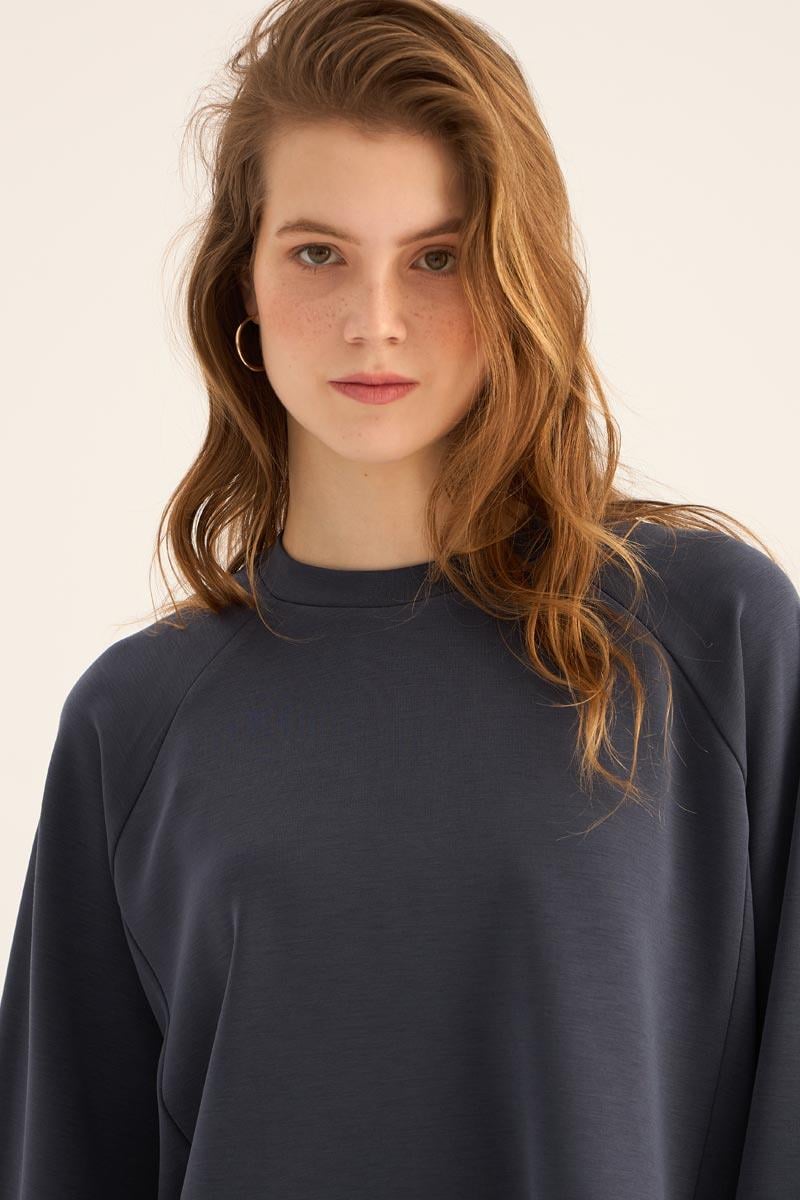 Kısa Modal Sweatshirt