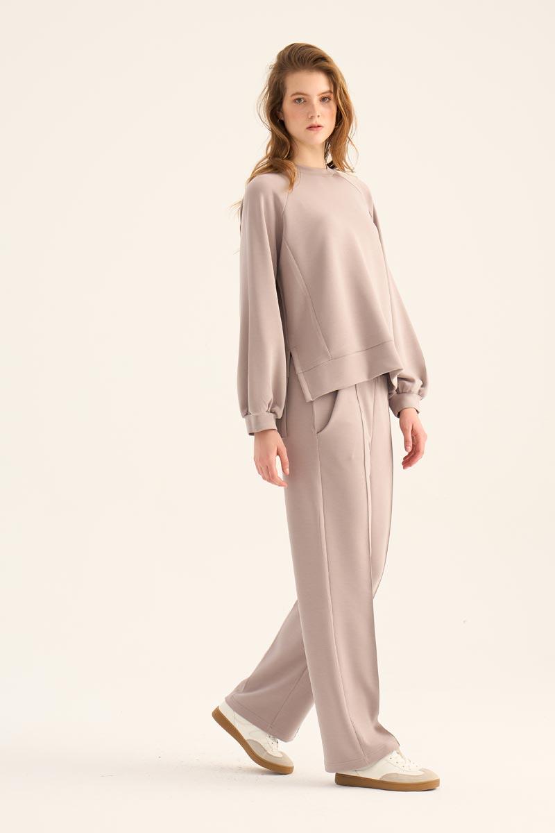 Kısa Modal Sweatshirt