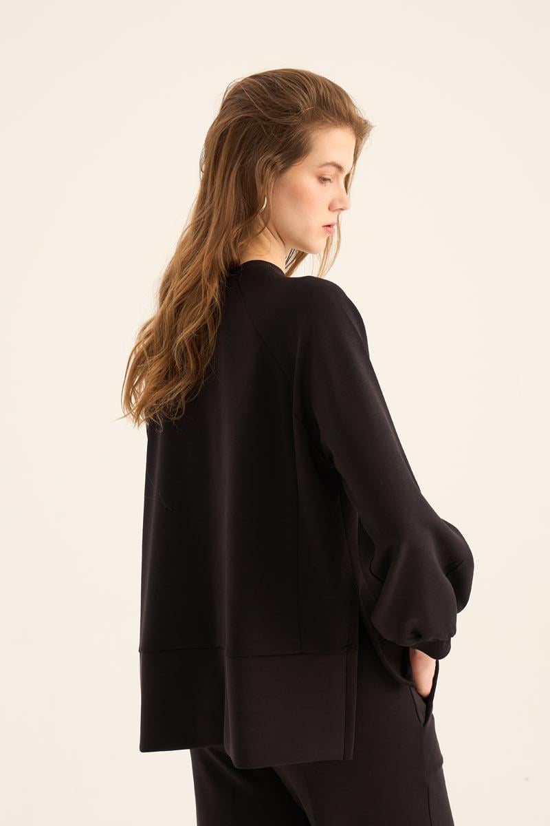 Kısa Modal Sweatshirt