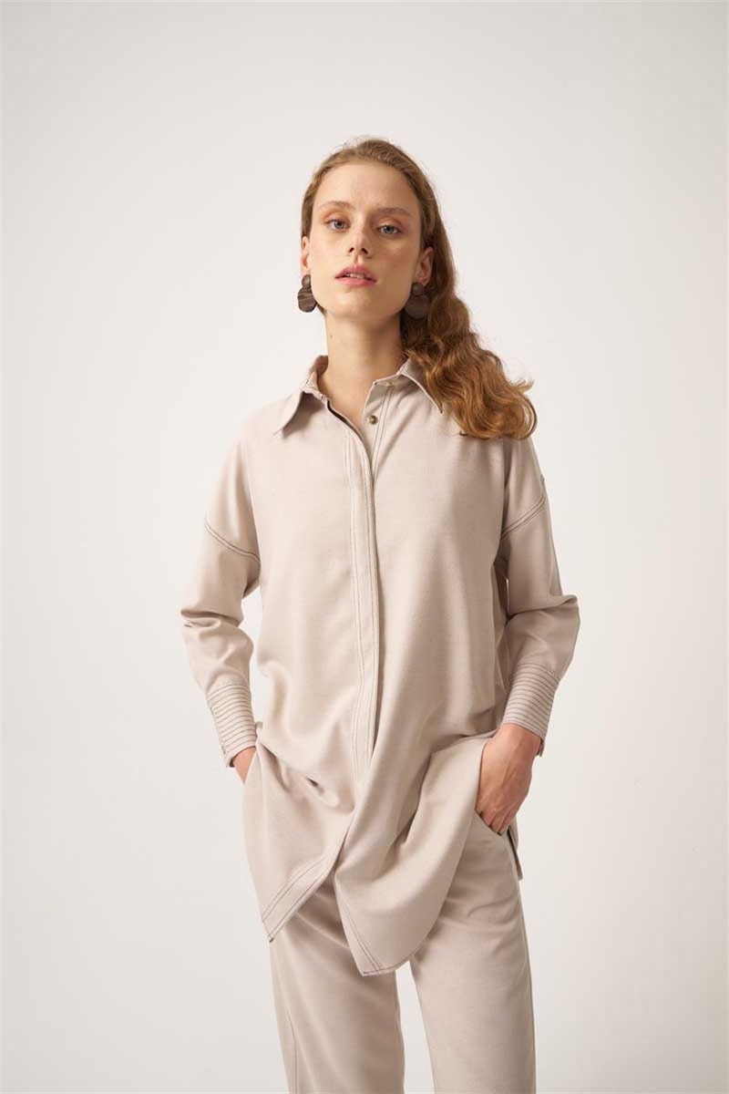 Manşeti Dikişli Gömlek