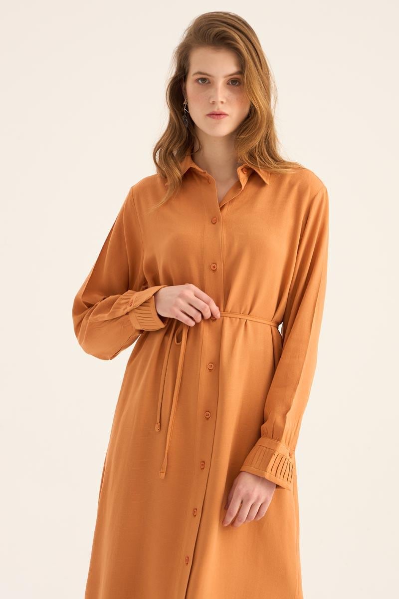 Manşeti Nervürlü Tunik