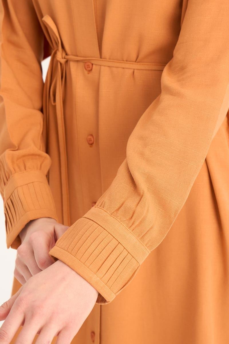 Manşeti Nervürlü Tunik