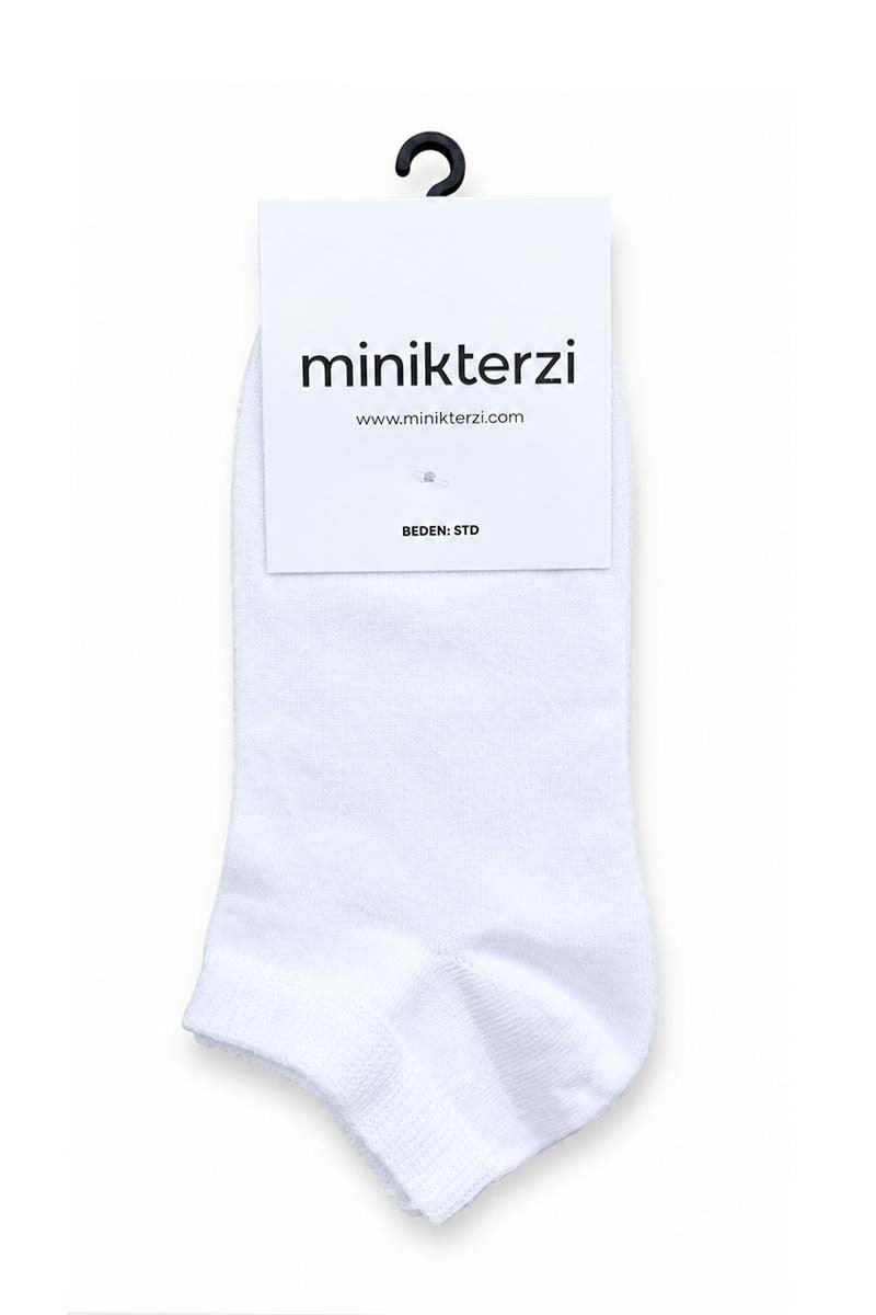 Pamuklu Patik Çorap Beyaz