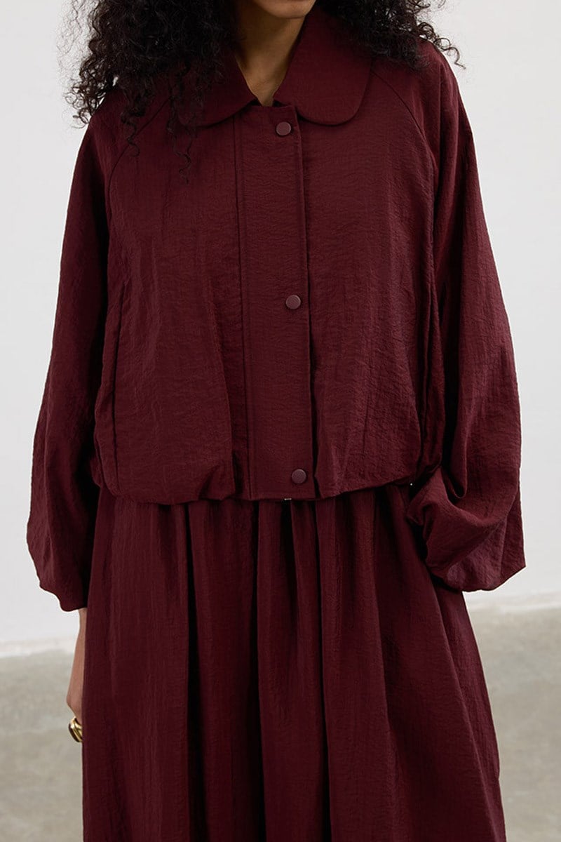 Paraşüt Bomber Ceket Bordo