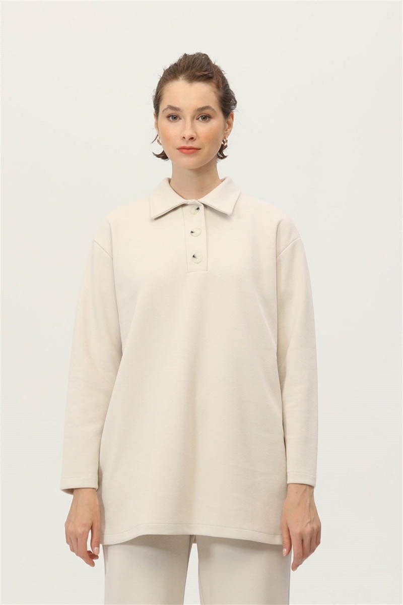 Polo Yaka Sweatshirt