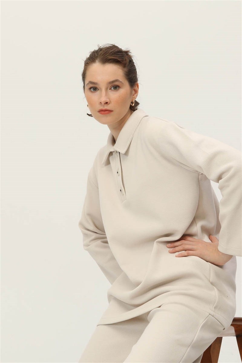 Polo Yaka Sweatshirt