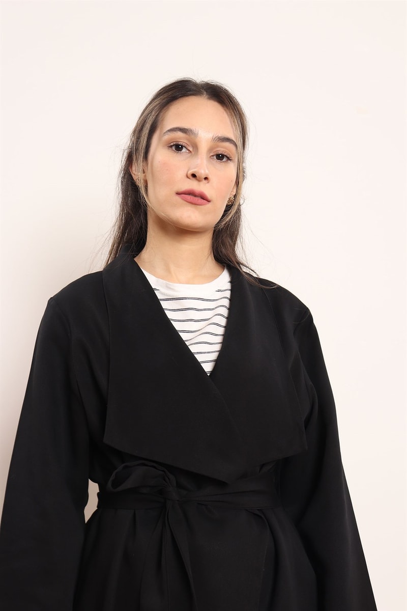Rahat Kesimli Tencel Trençkot