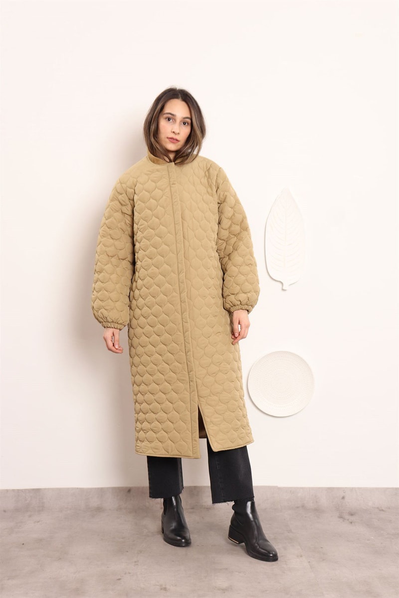 Ribanalı Puffer Mont