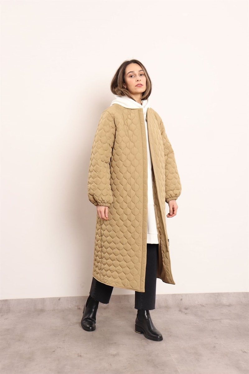 Ribanalı Puffer Mont
