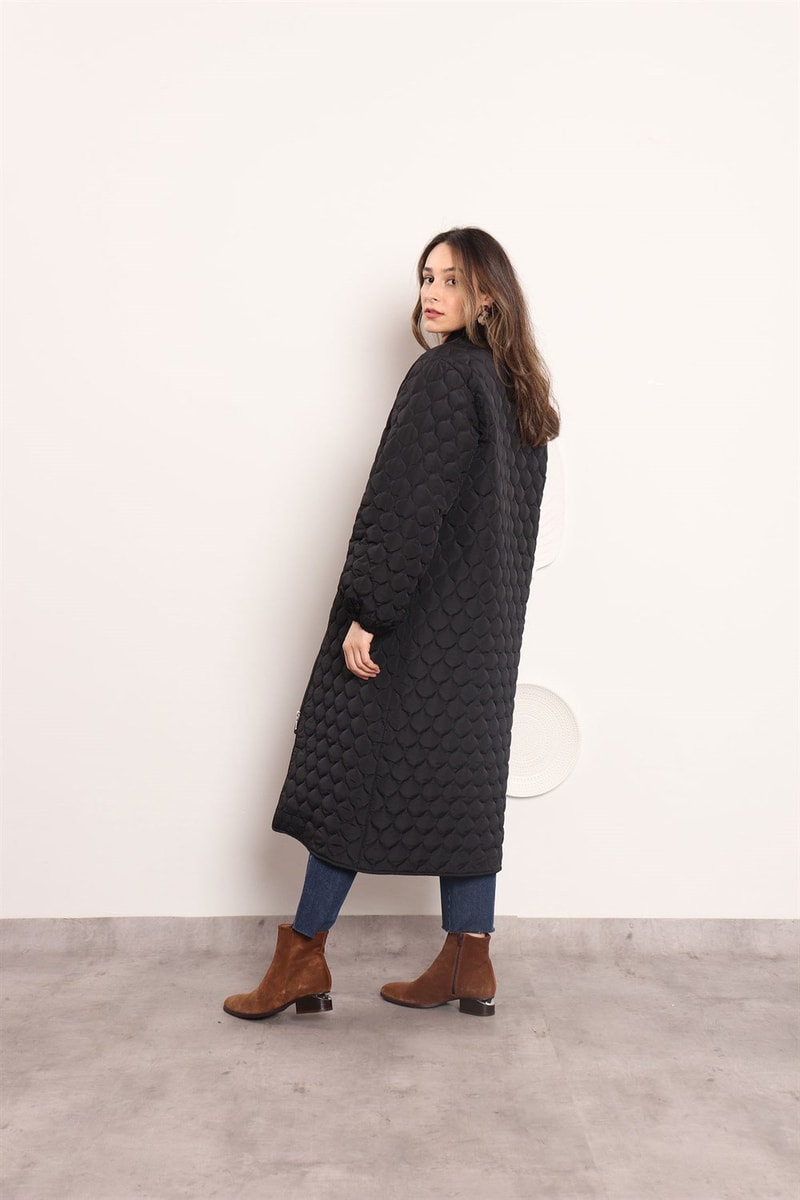 Ribanalı Puffer Mont