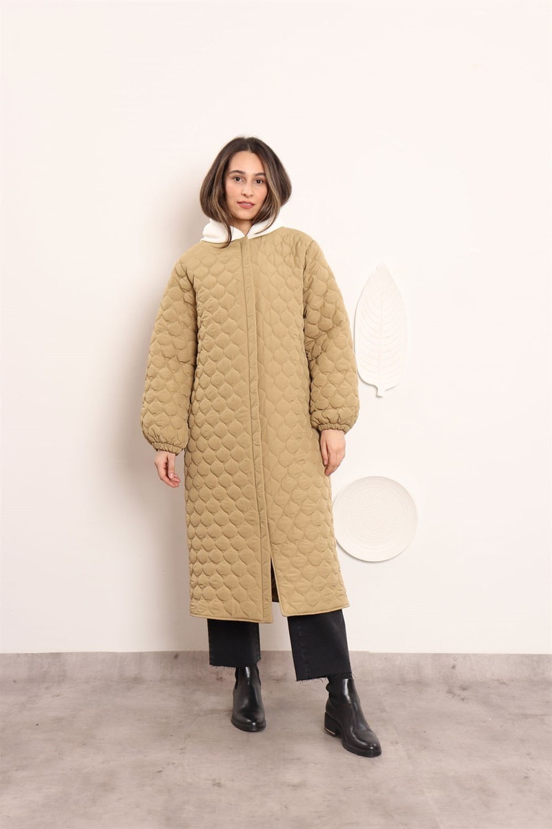 Ribanalı Puffer Mont