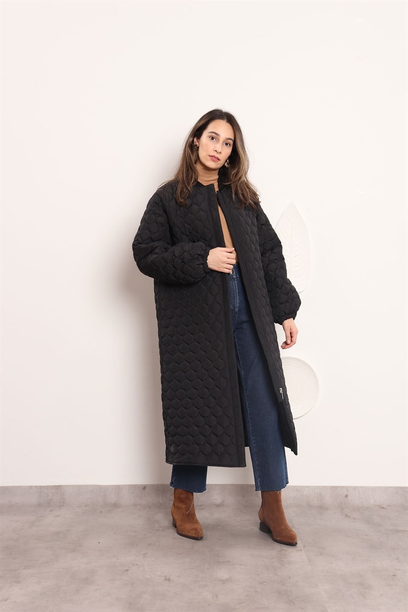 Ribanalı Puffer Mont