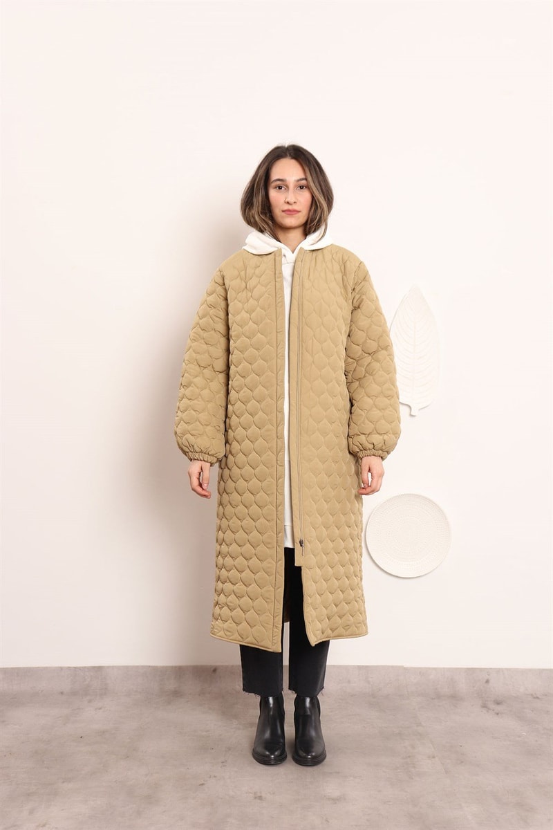 Ribanalı Puffer Mont