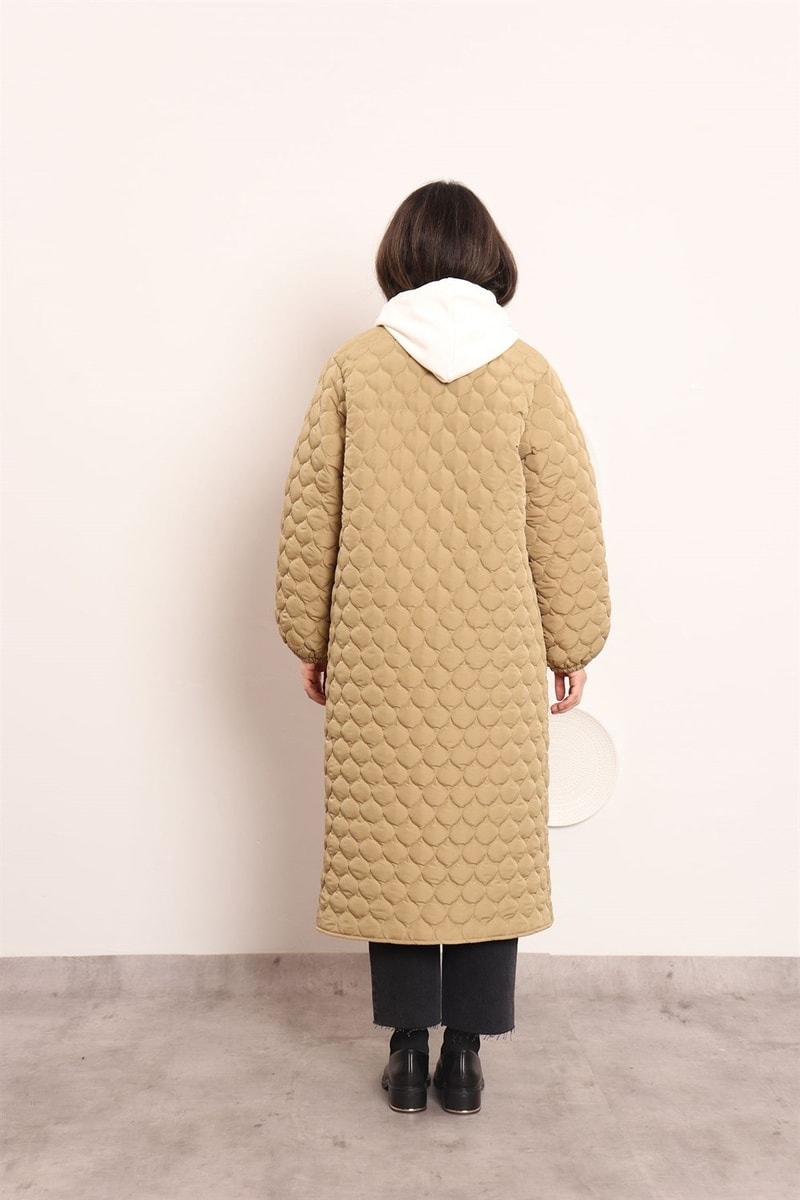 Ribanalı Puffer Mont