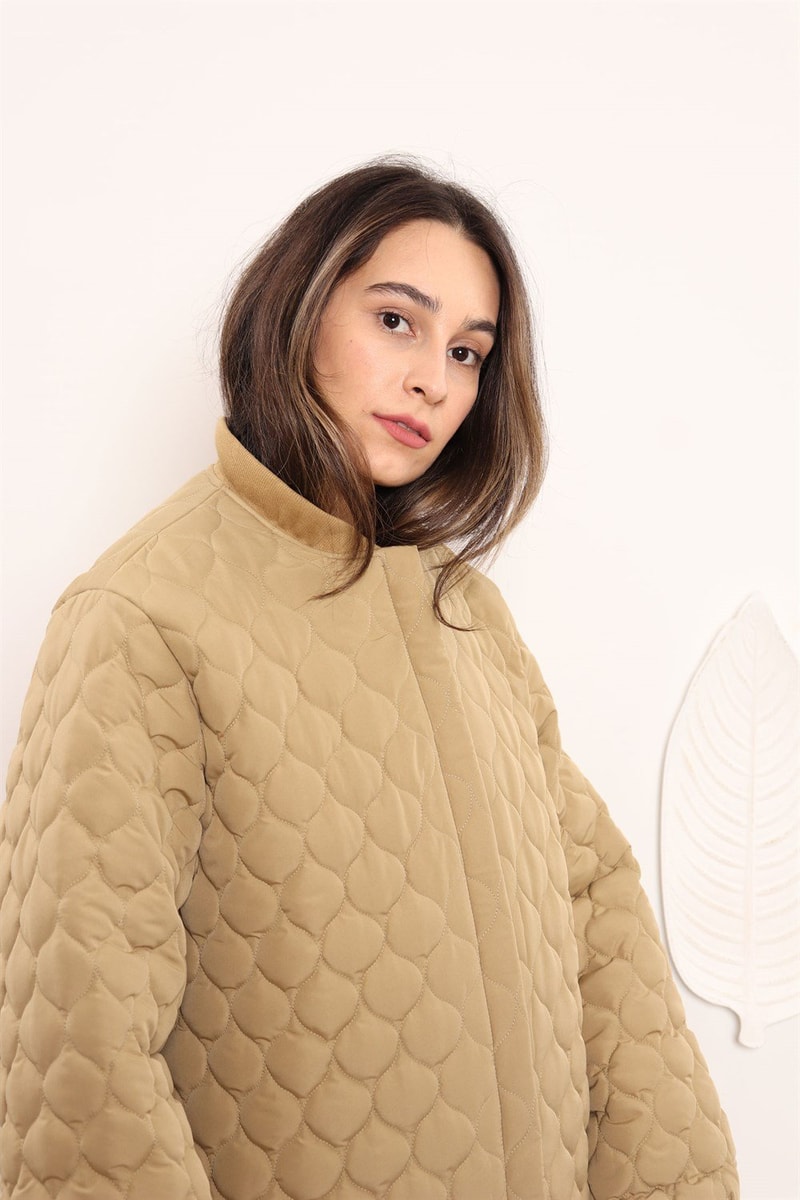 Ribanalı Puffer Mont