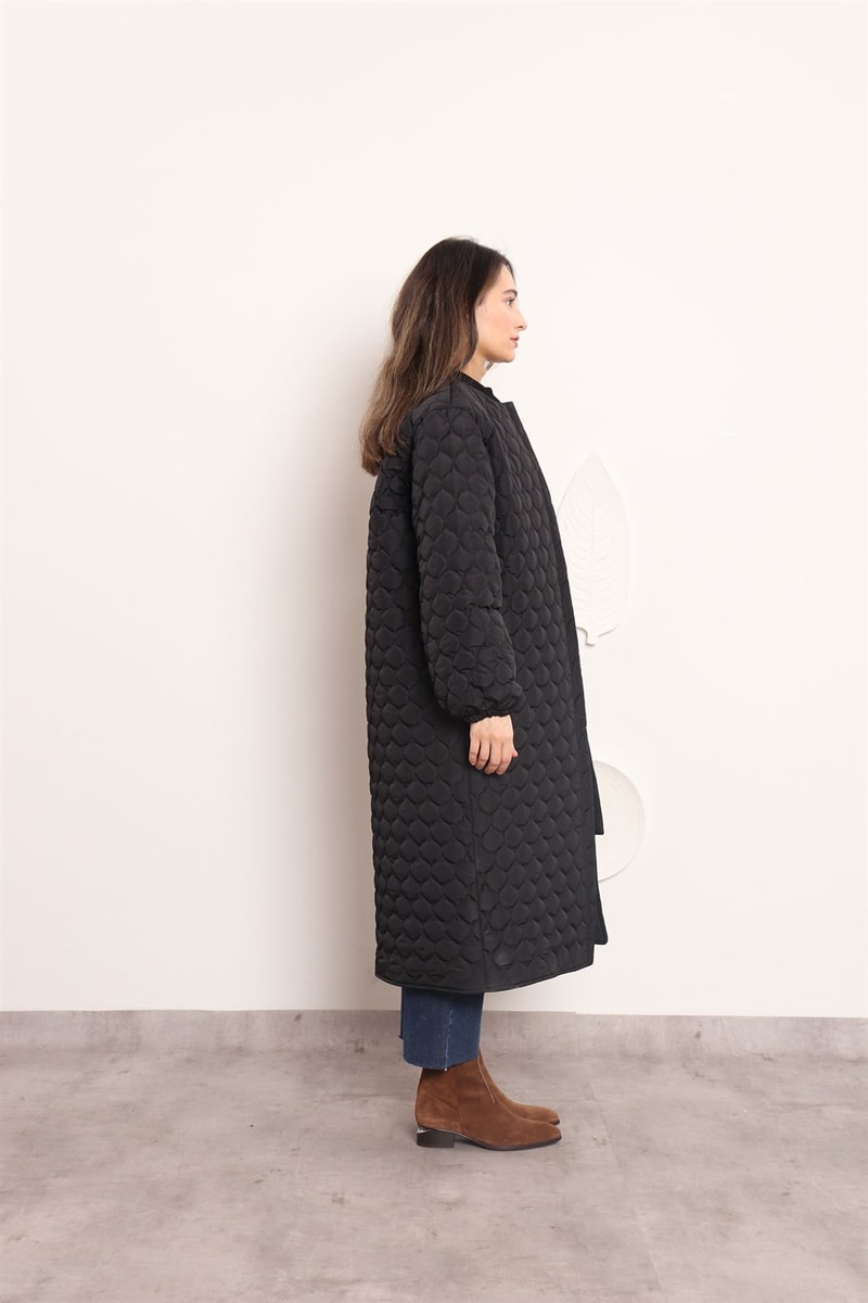 Ribanalı Puffer Mont