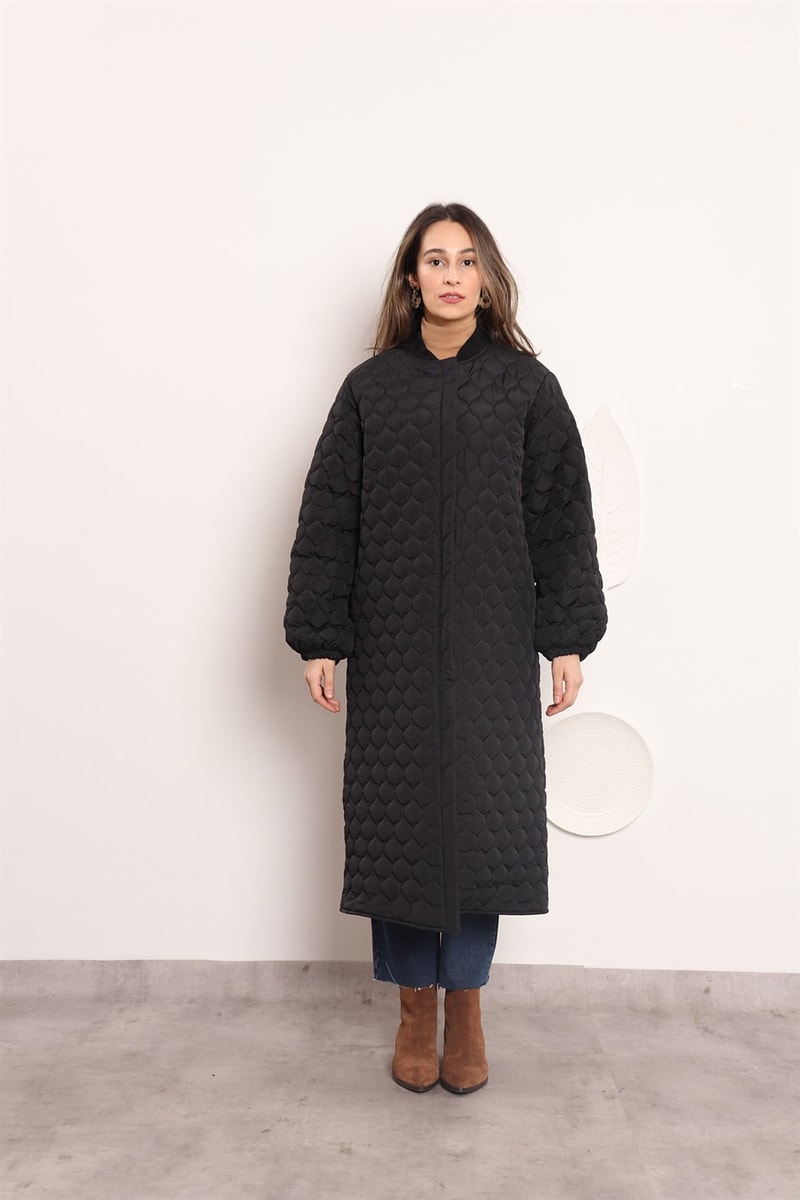 Ribanalı Puffer Mont