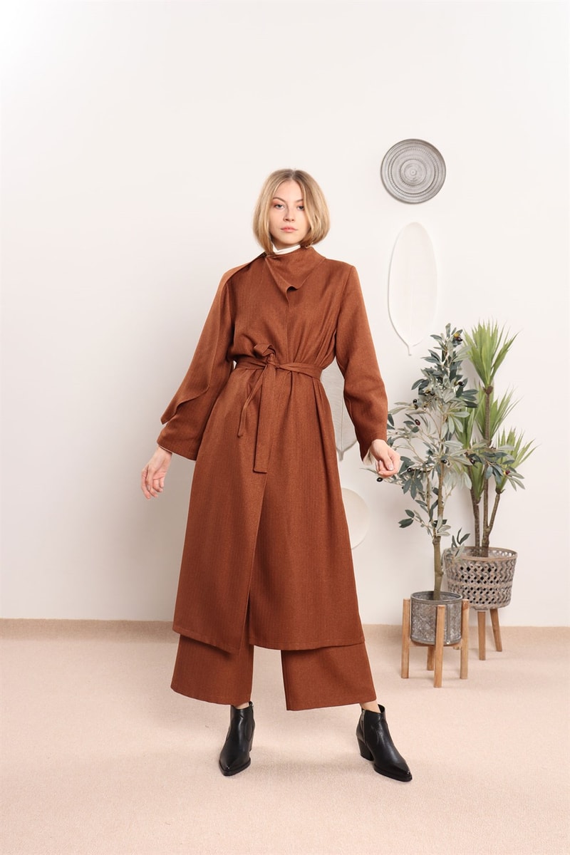 Şal Yakalı Kaftan