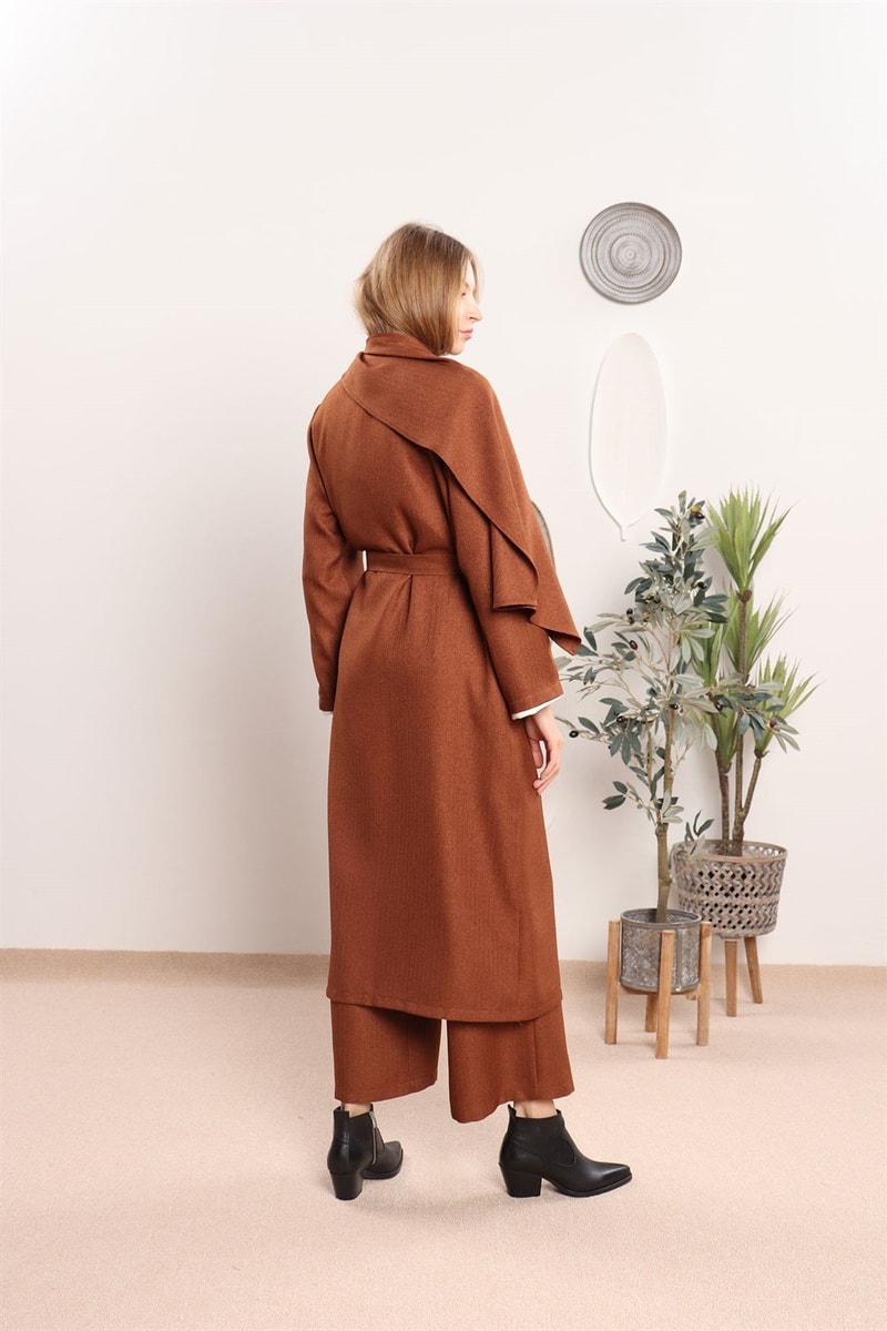 Şal Yakalı Kaftan