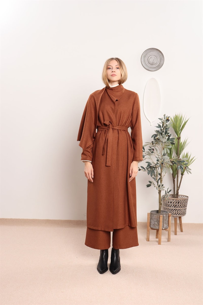 Şal Yakalı Kaftan