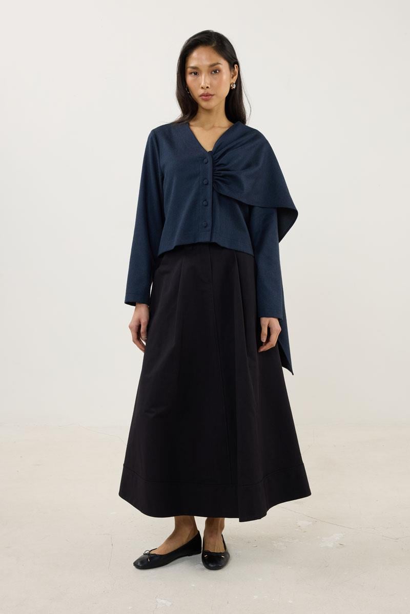 Şalı Çıkabilen Ceket Lacivert